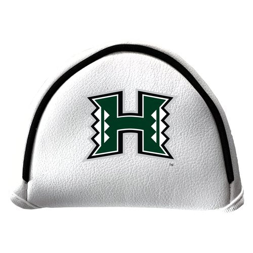Team Golf NCAA Hawaii Putter Cover - Mallet (White) - Printed Team Golf NCAA Putter Cover - Mallet White, Fits Most Mallet Putters, Easily Slips on and Secures with Velcro Closure
