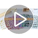 Gold Glitter Letter Stickers Set - 648 Pcs, 1 Inch