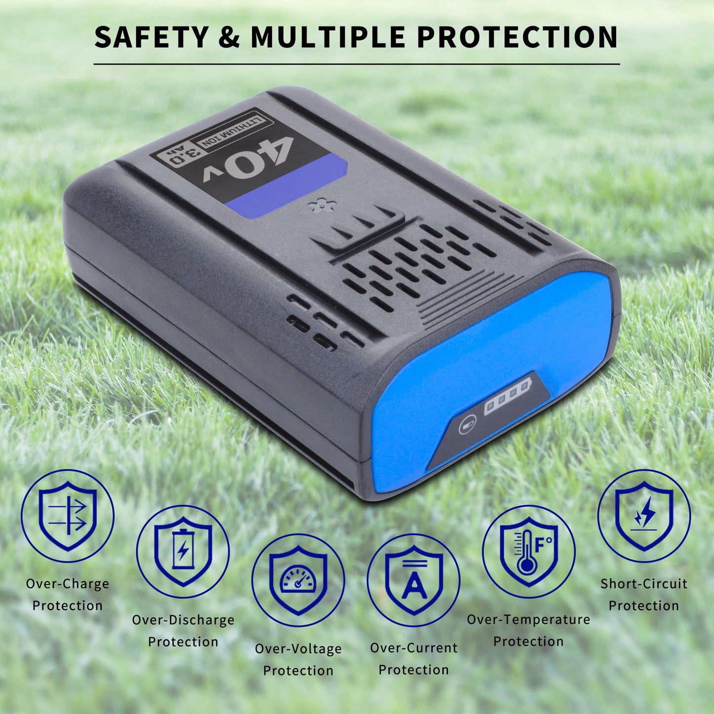 40V 3.0Ah Replacement Battery for Kobalt 40V KPM1040A-03 KM 4040-06 KM-1640-06 KB-540-06 KB440-06 KB440-03 KB245-06 KB240-06 KB2540C-06 KB640-03 KB2540C-06 KB240C-06 KB540-06 Cordless Power Tools