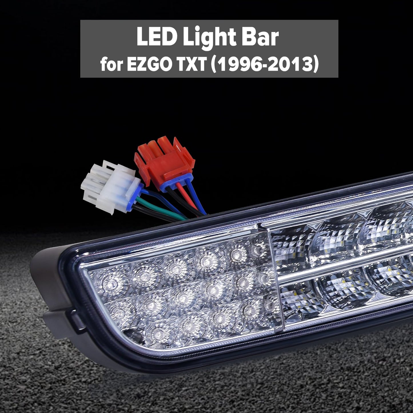 Orle Oko Golf Cart TXT LED Head Tail Light Bar Compatible with EZGO TXT Led Light 1996-2013 Gas and Electric Replace 12V Headlights Taillight Kit Assembly For EZGO TXT Gas and Electric
