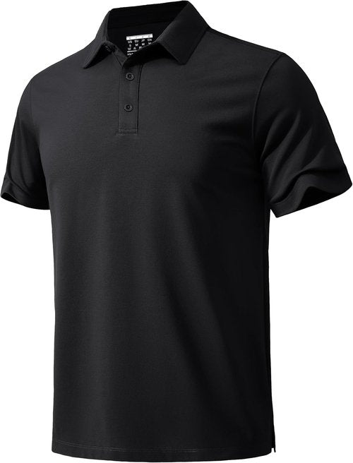 MAGNIVIT Men's Polo Shirt - Short Sleeve Cotton Pique Golf Tee | Moisture-Wicking Performance T-Shirt