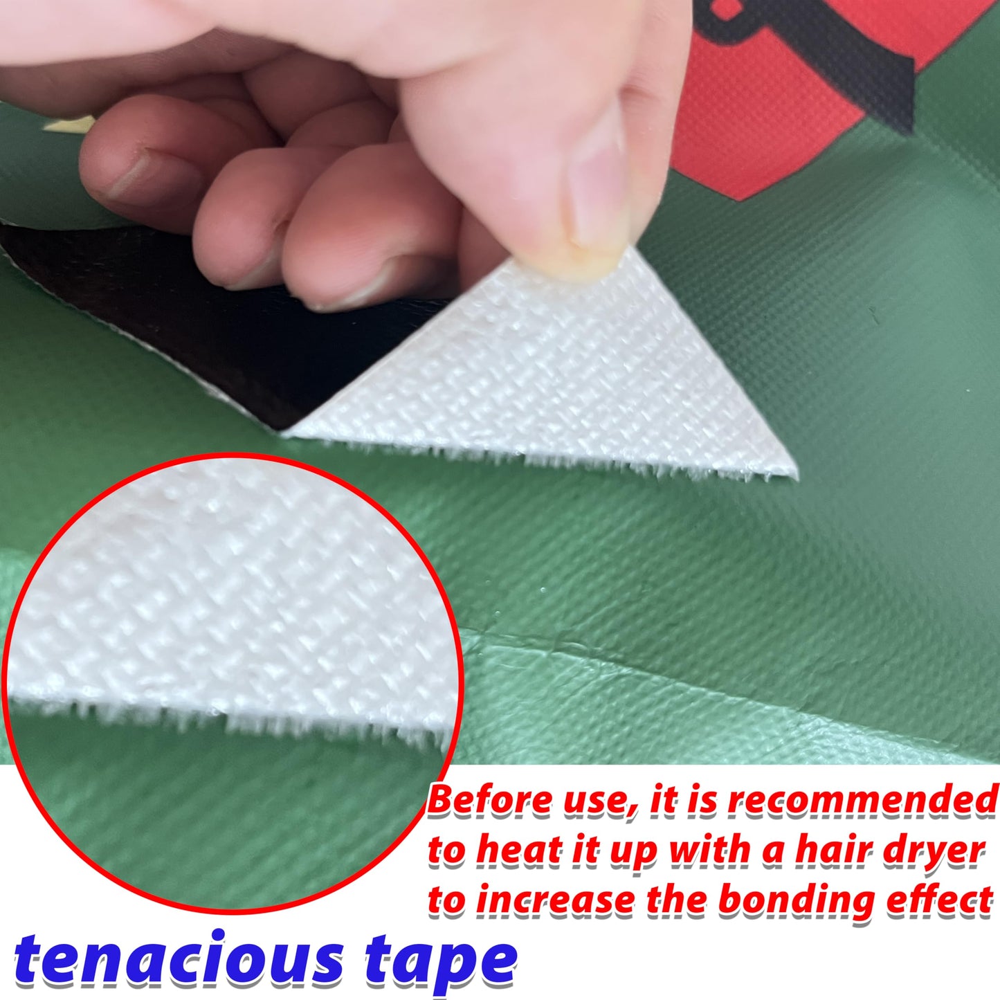 MCOTOP WaterproofRepair Tape for Fabric, 3.1IN x24.6FT, Heavy Duty Outdoor Repair Tape, for RV Roof, Tarp, Tent, Sail and Boat Cover Outdoor Repair Patch, Multipurpose Awning Repair Tape (Black)