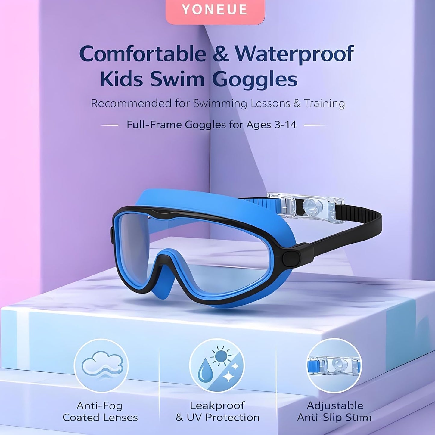 SWZEC Blumi Baby SplashyEyes Goggles - Comfortable Fit for Water Fun | Ideal for Kids