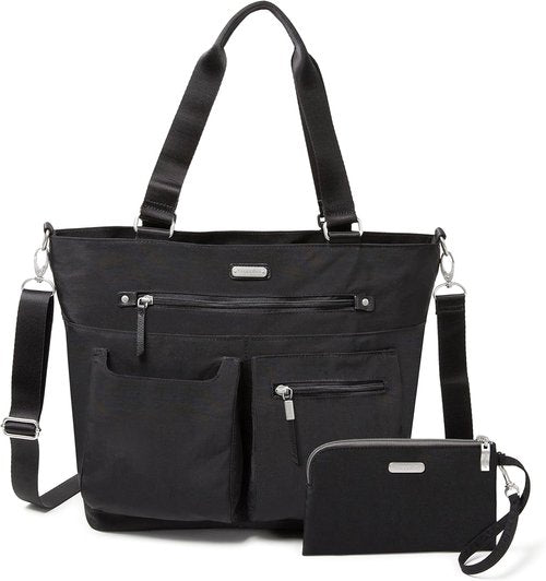 Baggallini Any Day Tote - Stylish Tote Bag with RFID Phone Wristlet | Versatile and Functional