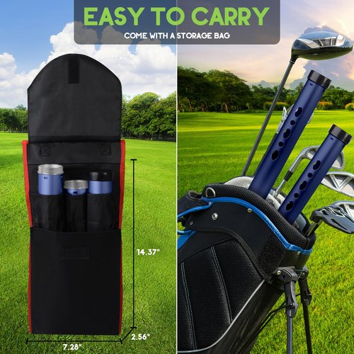 Golf Ball Retriever, Aluminum Alloy Picker Upper Tube, Golf Balls Shagger Grabber, Ball Collector, Pickup Tool Device for Men Women