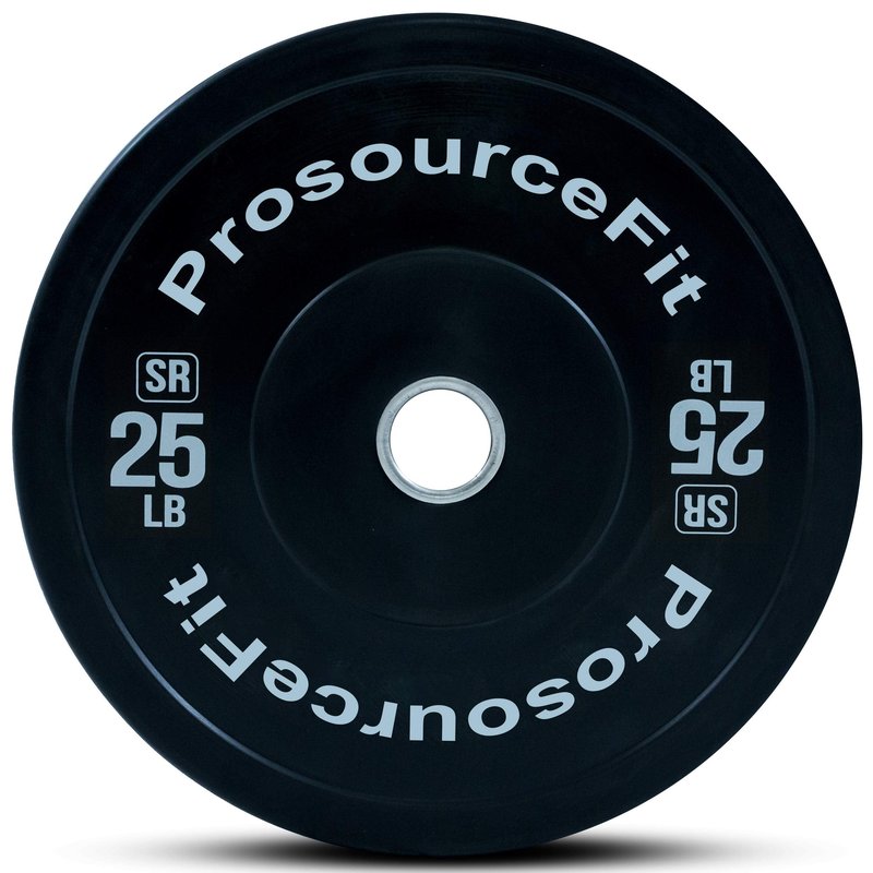 ProsourceFit Solid Rubber Bumper Plates (Sold Individually) with Steel Insert, 10lb, Power Lifting, Strength Training