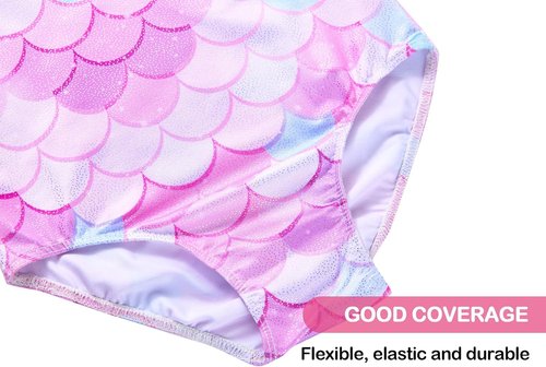 Domusgo Gymnastics Leotards - Sparkly One-Piece Tumbling Outfit for Girls | Perfect Fit & Comfort