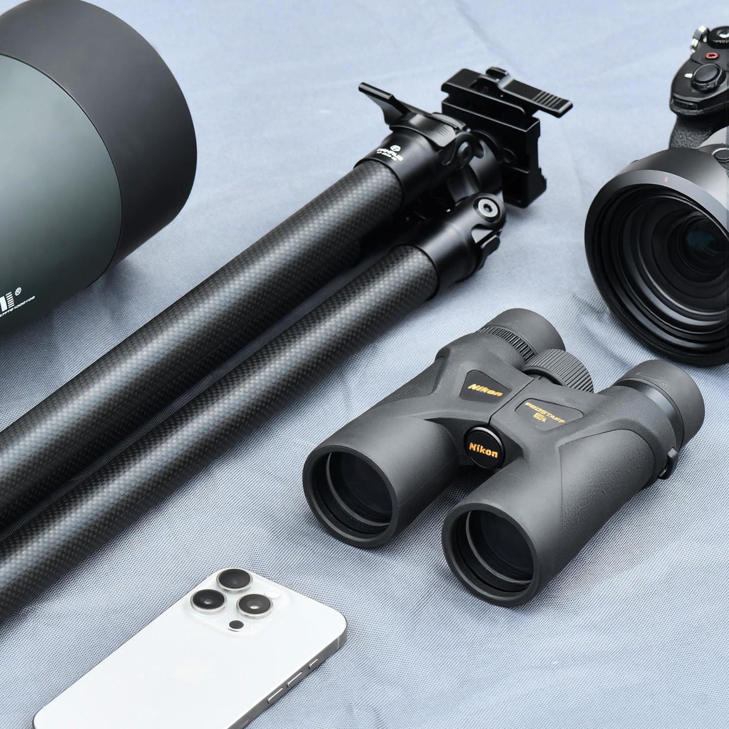 Fanaue Carbon Fiber Tripod HT-2830-30 for Hunting -Ultra-Durable, Lightweight with Arca Swiss Quick-Release Mount, for Wildlife Photography &Outdoor Adventures, Professional GradeHunting Gear