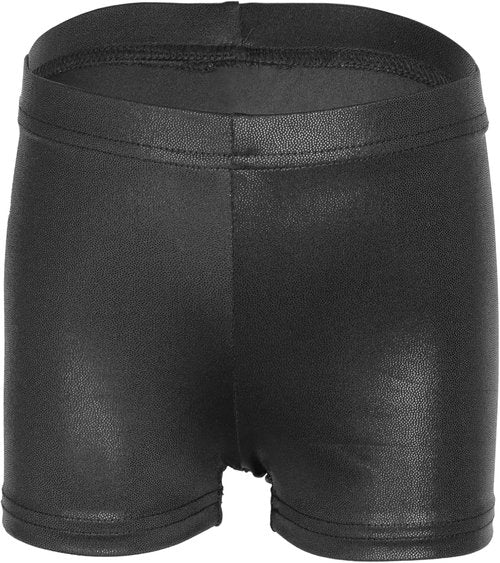 iLover Girls' Sparkle Dance & Tumbling Gymnastics Shorts - Solid Color Athletic Wear