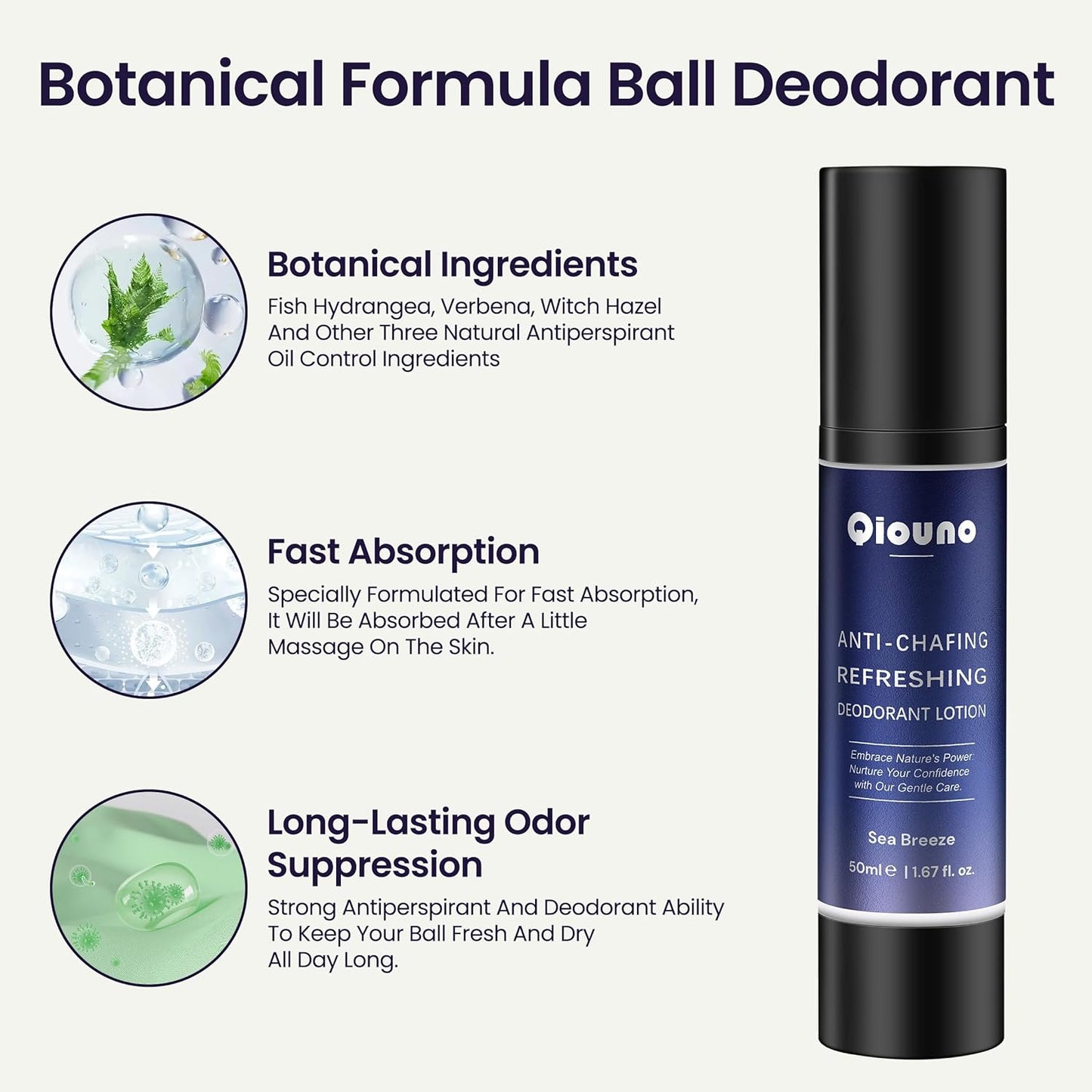Skiennix Ball Deodorant for Men - Fast Absorbing Botanical Formula with Premium Scent (1)