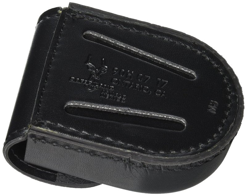 Bianchi 90H-4 Safariland 90H Hand Cuff Case w/Flap (Standard Sized Hinged), Basket Weave Black, One Size