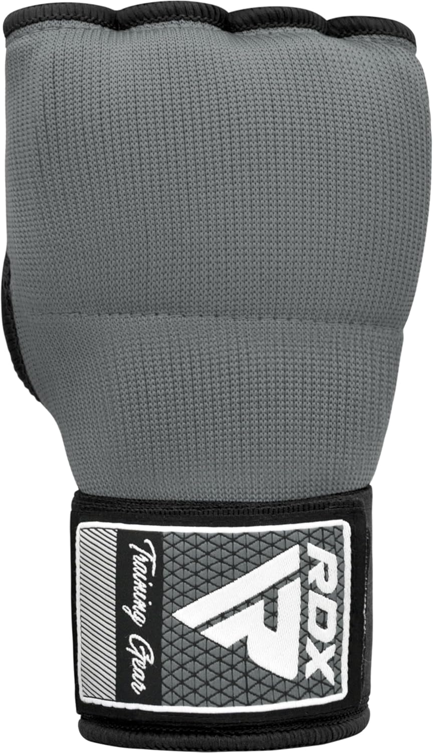 RDX Gel Boxing Hand Wraps - Quick 100cm Long Wrist Straps for Men & Women | Elasticated Padded Fist Protection for MMA & Muay Thai