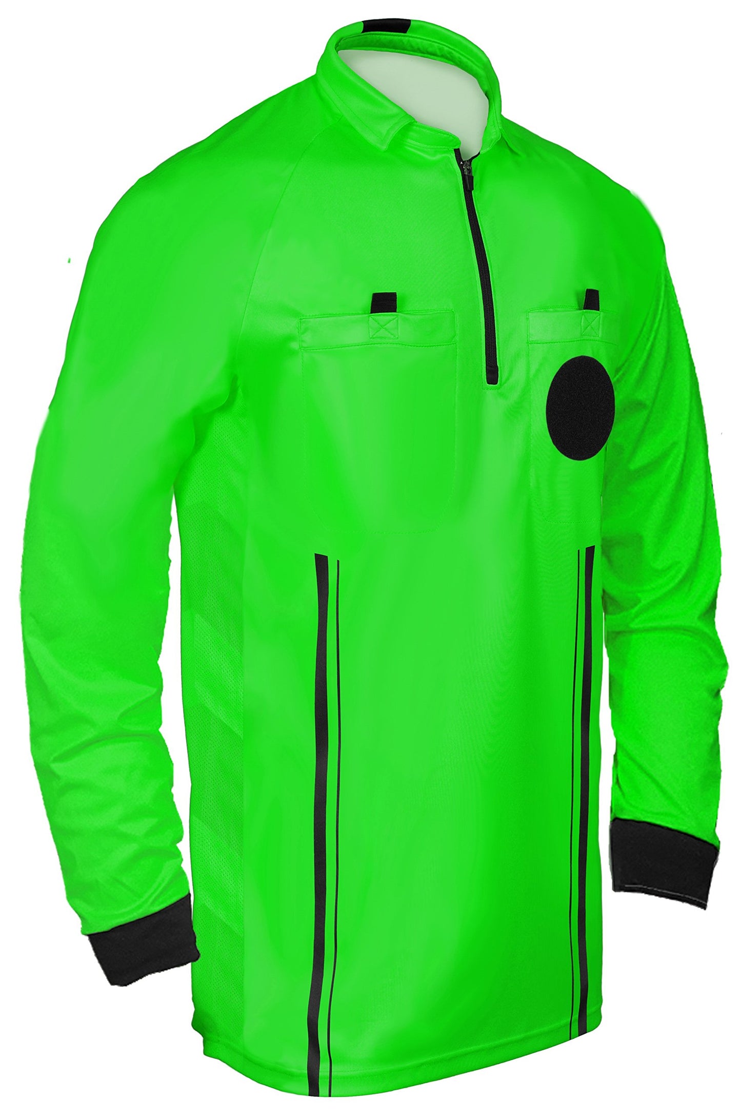 New! 2018 Soccer Referee Jersey Full Sleeve (2018 Green, Adult Large)