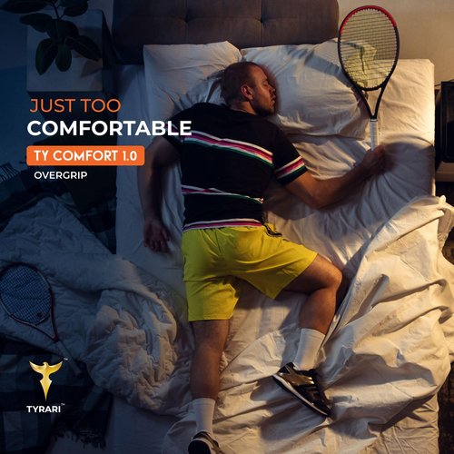 TYRARI Ty Comfort 1.0 Overgrip 30 Pack (Black & White) - Designed for Comfort, Sweat Absorbing, Tacky, Durable Over Grip for Tennis, Pickleball, Badminton, Paddle, Squash and Other Racket Handles