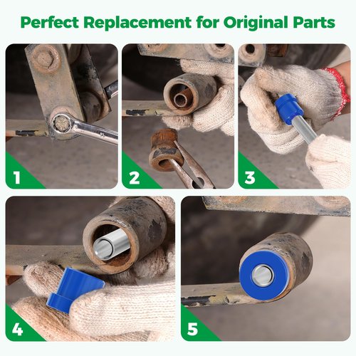 10L0L Golf Cart Rear Spring Bushing Kit for EZGO TXT & Medalist 1994-up, Club Car DS 1981-up (Blue)