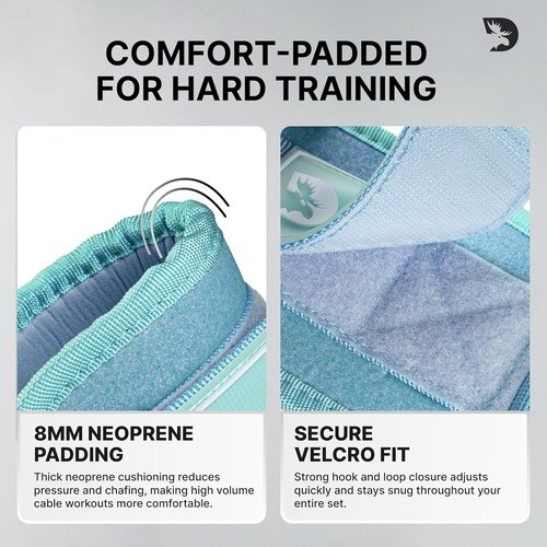 DMoose Fitness Ankle Strap - Premium Padded Cuffs for Cable Machines | Perfect for Booty Workouts & Leg Exercises