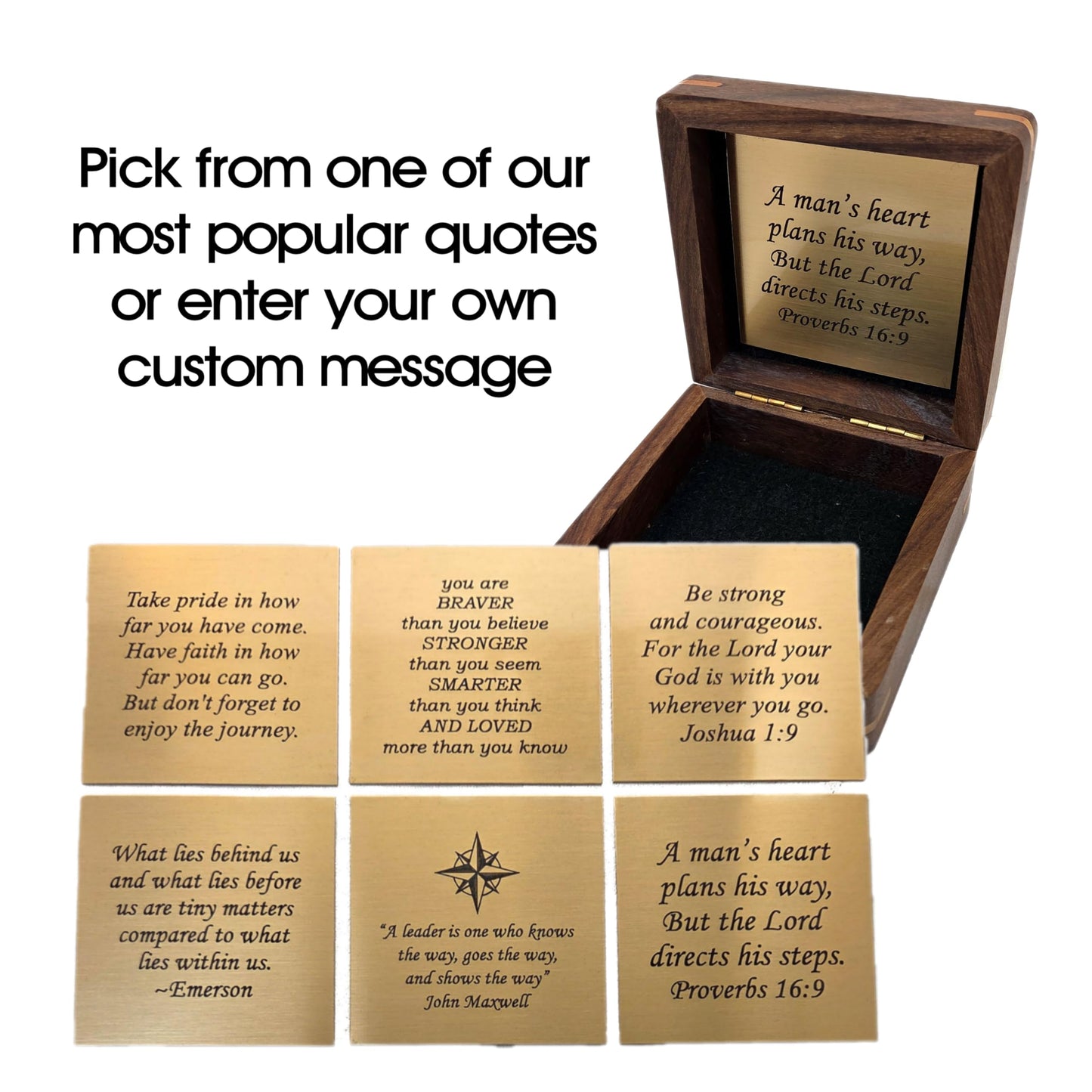 Personalized Antique Brass Pocket Compass with Custom Engraving – Engraved Compass Gift for Graduation, Father’s Day, Anniversary, Travel, or Family Heirloom – Optional Hardwood Box (Anniversary)
