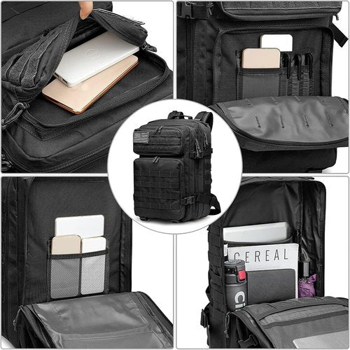 G4Free 45L Military Tactical Backpack - Durable 3-Day Assault Rucksack for Travel & Outdoor Adventures