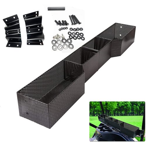 Dr.Acces Golf Cart Compatible Yamaha Front Inner Dash Storage Basket and Rack Fits Yamaha G29 and Drive 2, Heavy Steel Golf Cart Mesh Basket