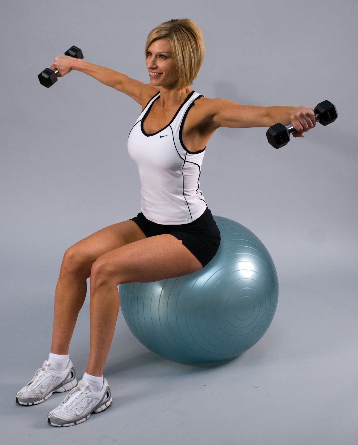 j/fit 15lb Rubber Hex Dumbbells (Pair)