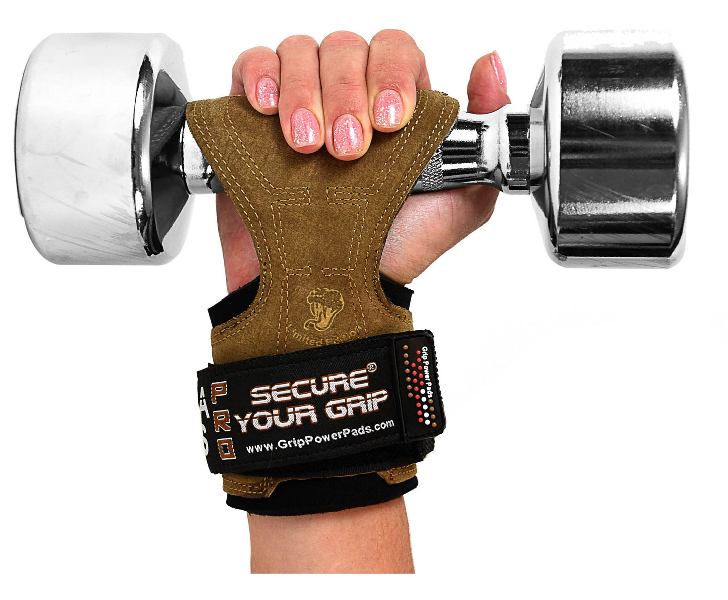 Cobra Grips FIT Leather Weight Lifting Gloves Heavy Duty Straps, Alternative to Power Lifting Hooks, Power Lifting For Deadlifts With Built in Adjustable Neoprene