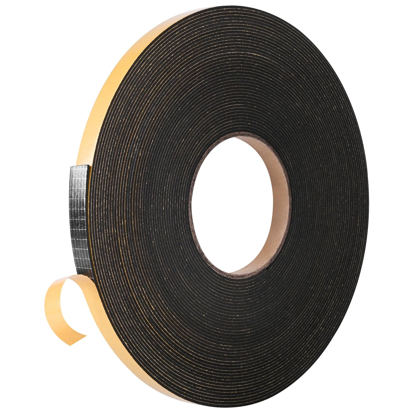 Self Adhesive Foam Tape Weatherstrip 1/2in x 1/16in x 66Ft High Density Foam Insulation Strips Foam Seal Weather Stripping with Strong Adhesive for Door and Window Sound Isolation Soundproofing