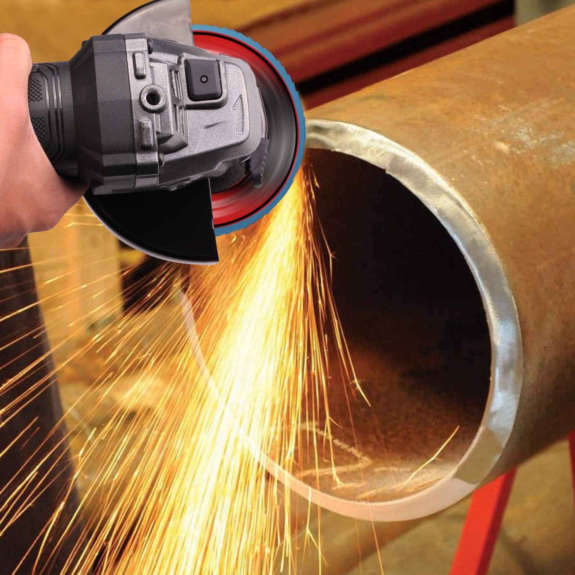 EZARC Flap Discs 80 Grit, 4 1/2 x 7/8-Inch Flap Sanding Disc, Type 29 Zirconia Grinding Wheel for Stainless Steel, Sheet Metal (50 Pack)