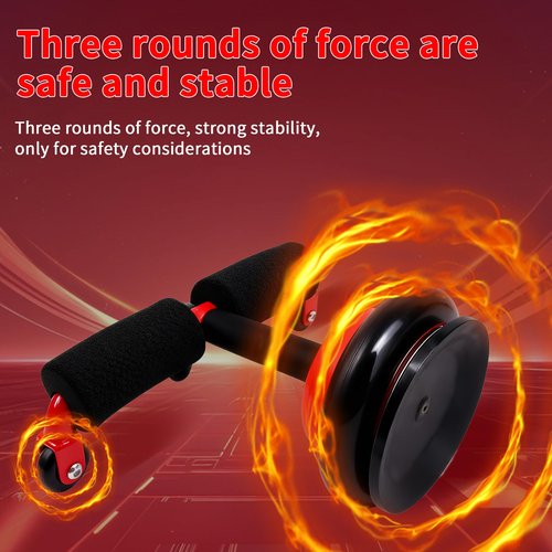 Multifunctional Ab Wheel Roller with Resistance Bands & Knee Pad, Detachable Abdominal Exercise Wheel with Suction Sit-Up Bar for Core Strength Training & Home Gym Workout