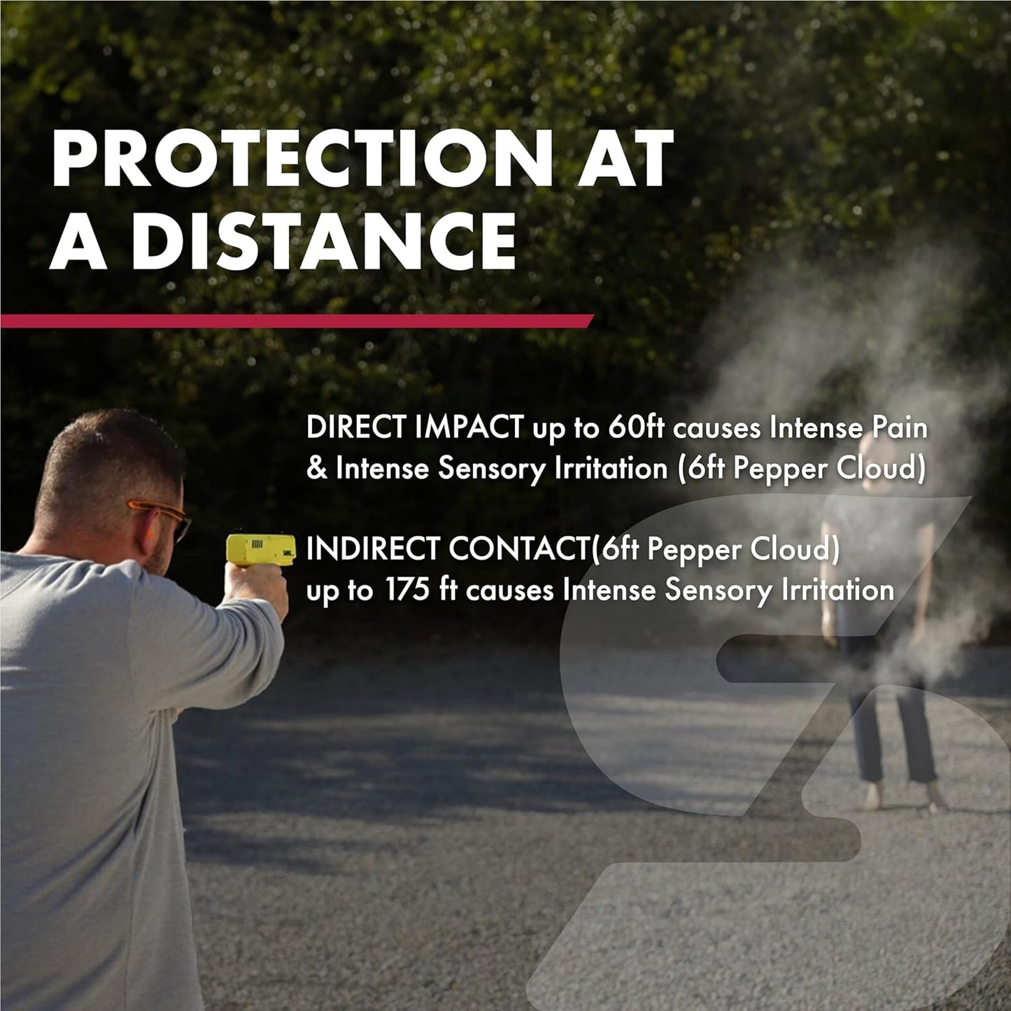 SABRE Pepper Projectile Launcher - Home Defense with Adjustable Sights | 7-Round Capacity, 350 FPS Velocity