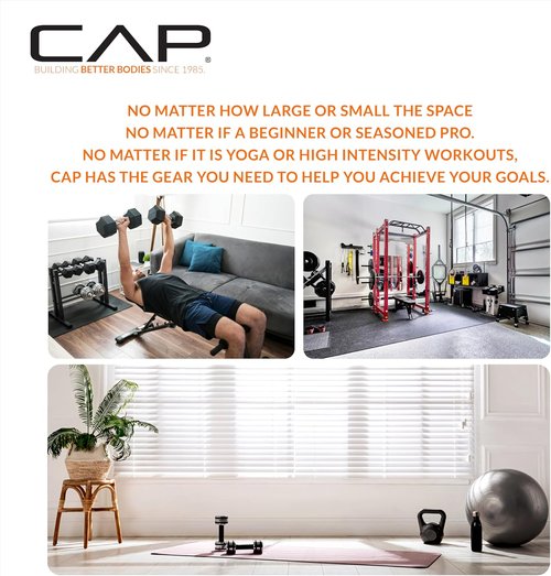 CAP Barbell Coated Dumbbell Weights - Durable Design | Multiple Pairs & Sets Available
