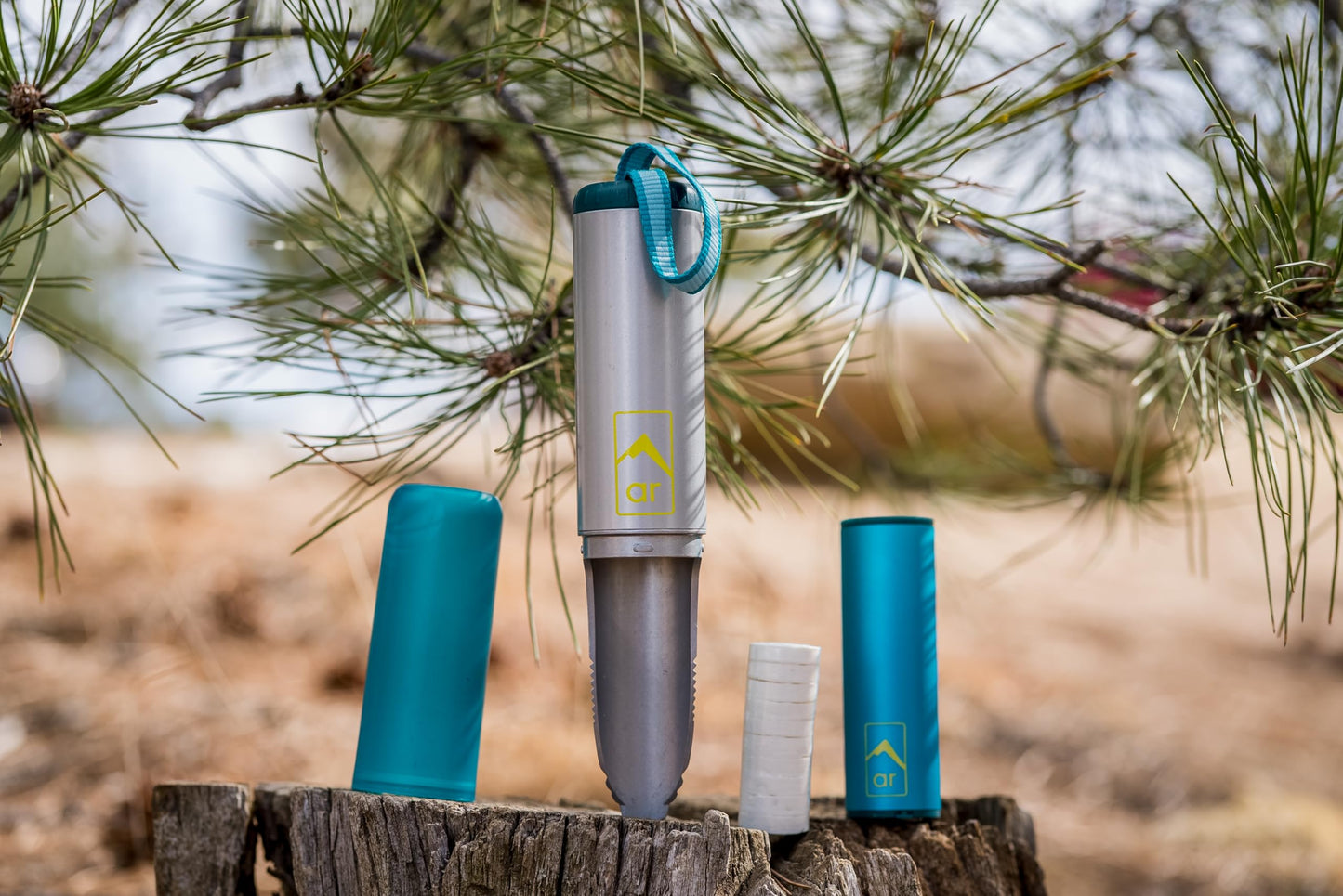 AR Backpacking Trowel Toilet Kit - Includes Aluminum Camping Shovel, Toilet Paper, Packout Bags, Soap Flakes & Compressed Towelettes
