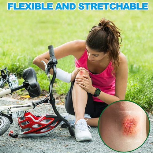 Hion (F.D.A Approved) Tattoo Aftercare Waterproof Bandage Transparent Film Dressing50 Pre-Cut Sheets 10 x 4Inch Tattoo Cover Up Tape Second Skin Adhesive Bandage Wound Cover for Swimming Shower Shield