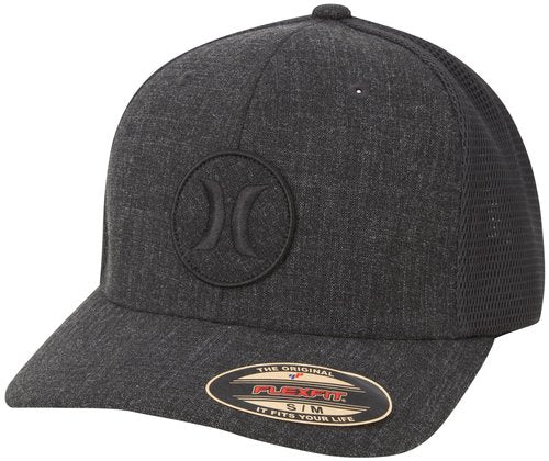 Hurley Mens Hat - Oceanside Flex Fitted Trucker Hat, Size Large-X-Large, Light Bone