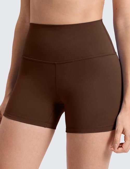 CRZ YOGA Biker Shorts - Butterluxe High Waisted Spandex for Women's Workout | 4'' Length