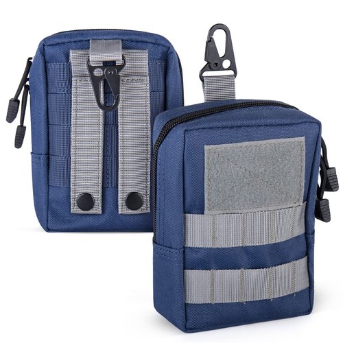 DUXCIYHTA Golf Balls Bag,Molle Golf Tees Holder Pouch For Golf Rangefinder Storage,Zipper Golf Accessories Bag for Men And Women