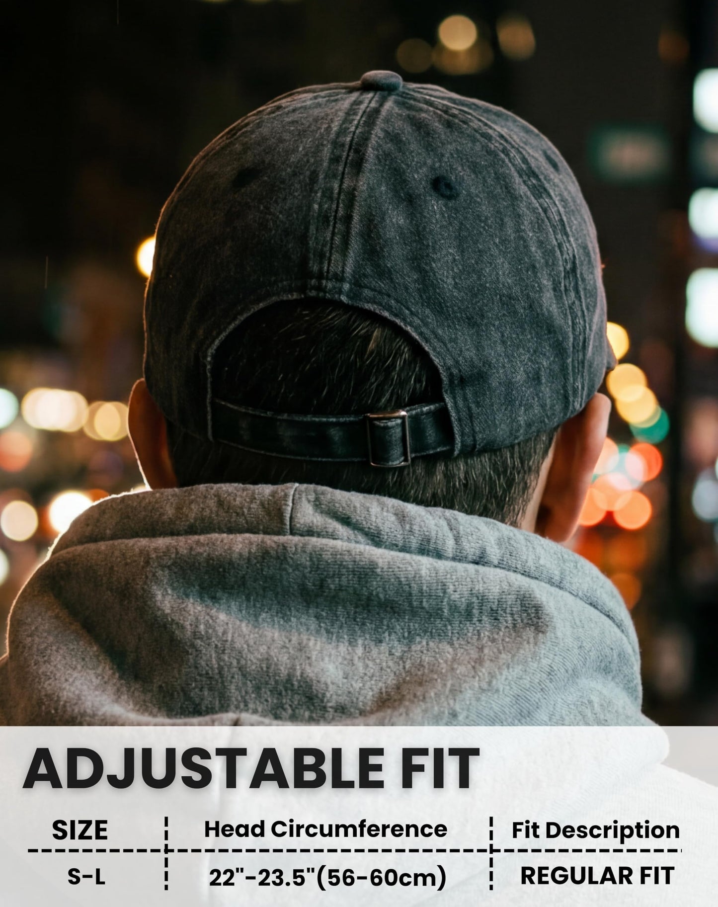 InnoBeta Anime Gifts Cap for Men, Adjustable Vintage Washed Cotton Embroidered Hat, Birthday Kawaii Gift for Anime Lovers, Girls - Dark Grey