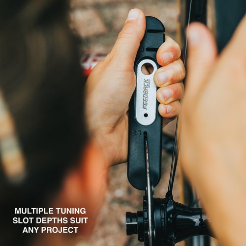 Feedback Sports | Bicycle Rotor Truing Fork 2.0 | Bicycle Disc Brake Rotor Straightening Tool | for Aligning Hydraulic and Mechanical Disc Brake Rotors