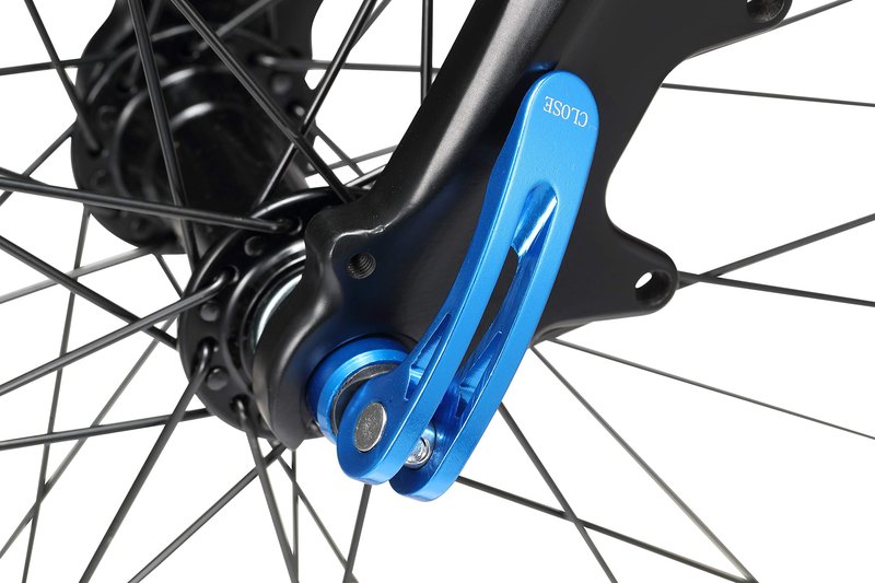 Wileosix Quick Release Skewer Set Road Bike MTB Front & Rear (Blue, Road)