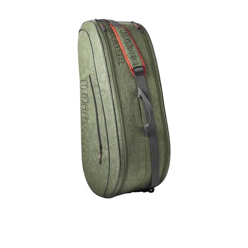 Wilson Team Tennis Racket Bag - Heather Green, Holds up to 6 Rackets