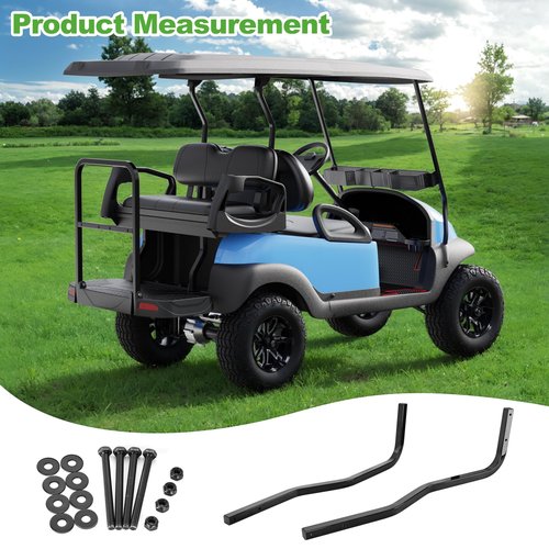 10L0L Heavy Duty Golf Cart Rear Strut Support Brackets for Club Car Precedent Long Roof (Fits 88 Inch Long Top Models Only), Durable Rear Strut Brace & Long-Lasting Performance