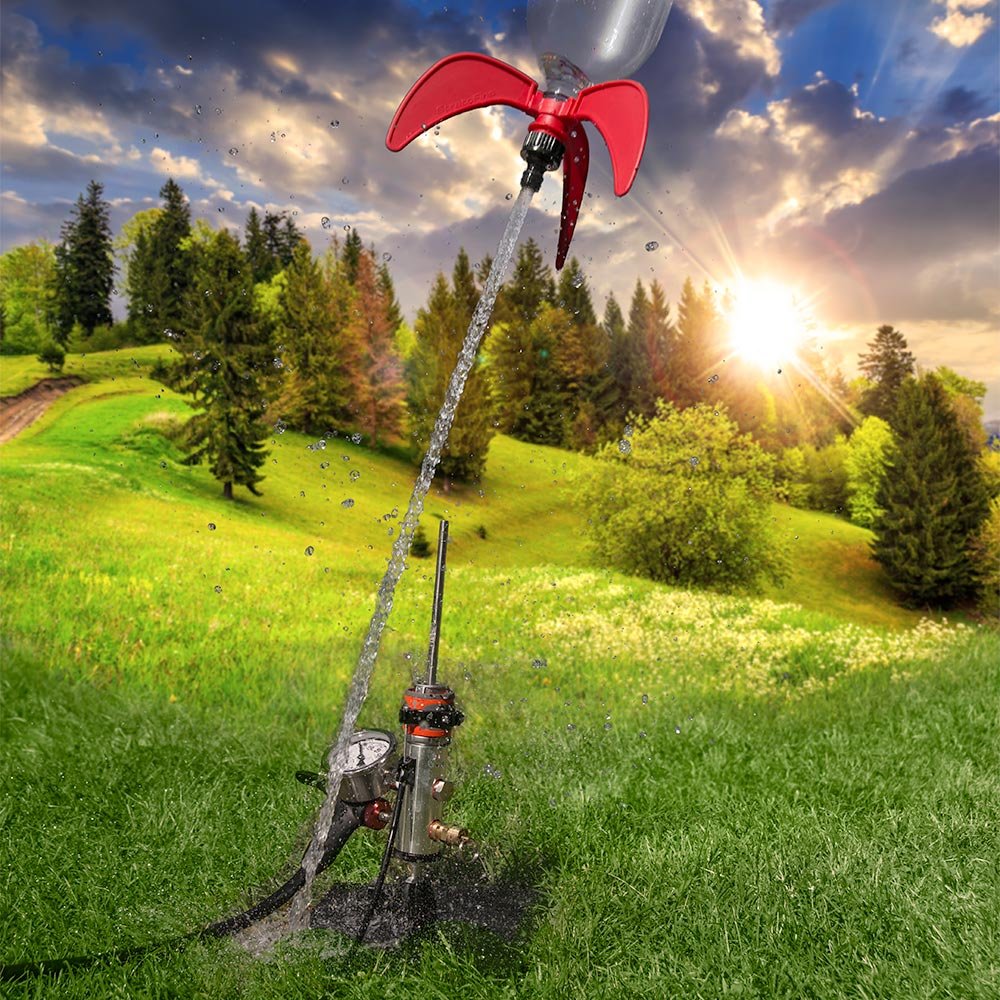 Relationshipware StratoFins Screw-on Water Rocket Fins - Compatible with 2 Liter Bottles or Smaller