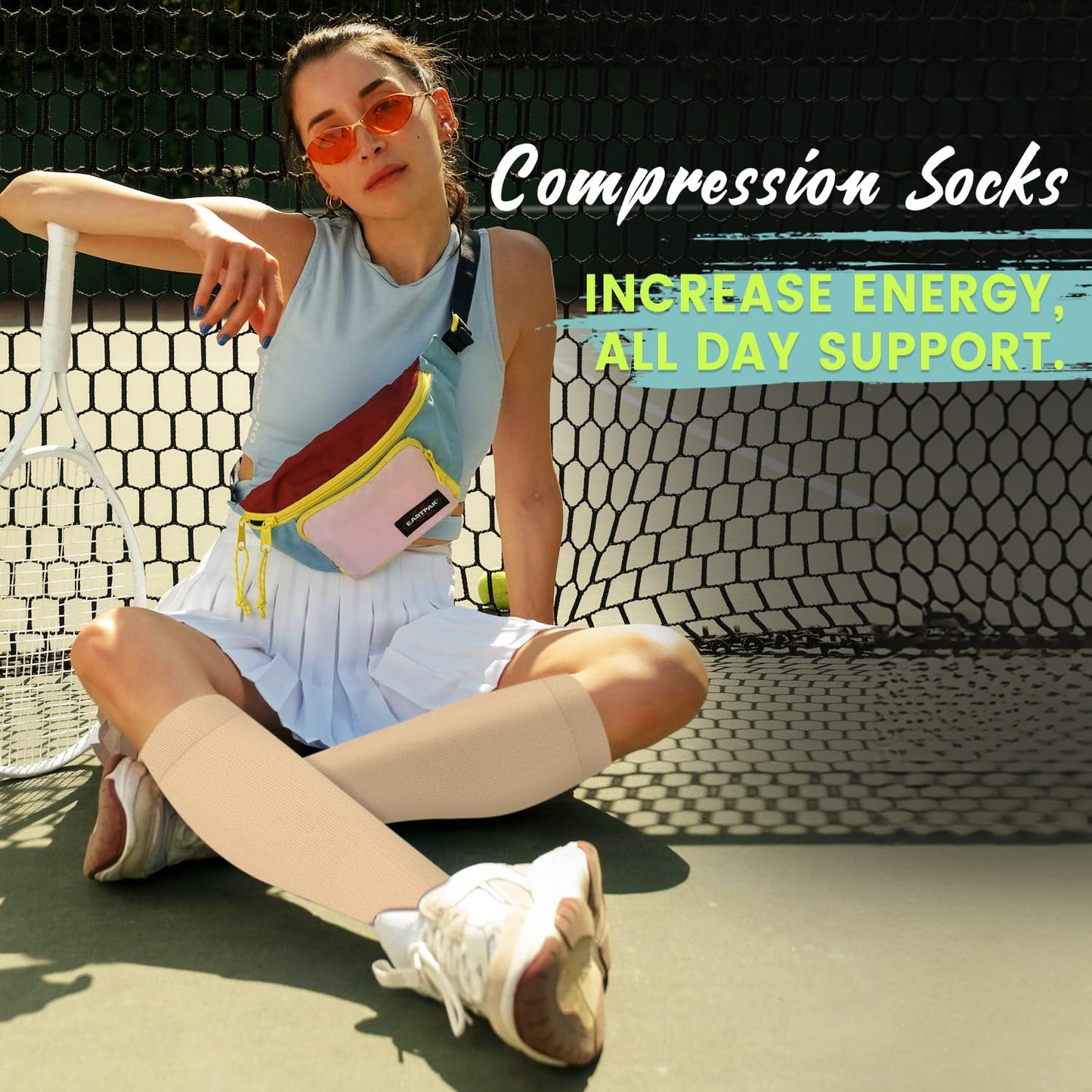 Copper Compression Socks 15-20 mmHg for Men & Women 8 Pairs – Circulation Support for Nurses,Travel,Running,Hiking,Soccer,Gifts,Pregnant,Flying,Knee High Compression Socks(S/M)