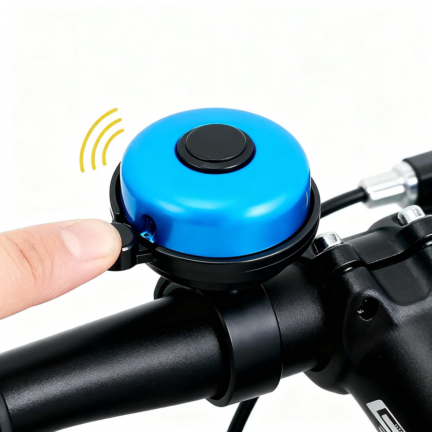 1 Pack Classic Aluminum Bike Bell – Loud, Crisp & Clear Sound for Adult Bikes (1, Blue)