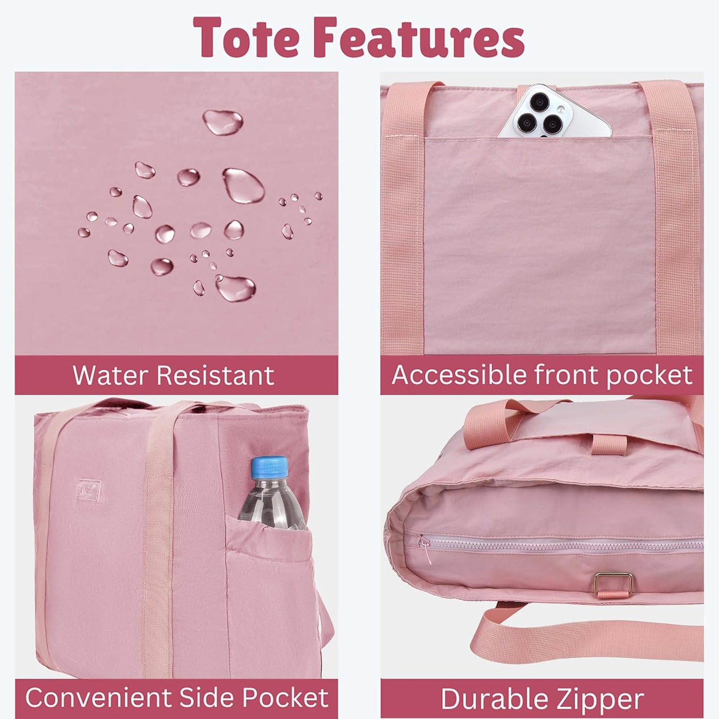 NGIL Yoga Tote Bag - Versatile Gym & Travel Tote for Women | Stylish Laptop & Work Bag