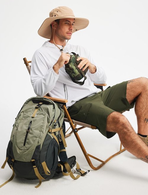 Libin Men's Hiking Cargo Shorts - Lightweight Quick-Dry Design with Zipper Pockets | 9" Casual Shorts for Outdoor Activities