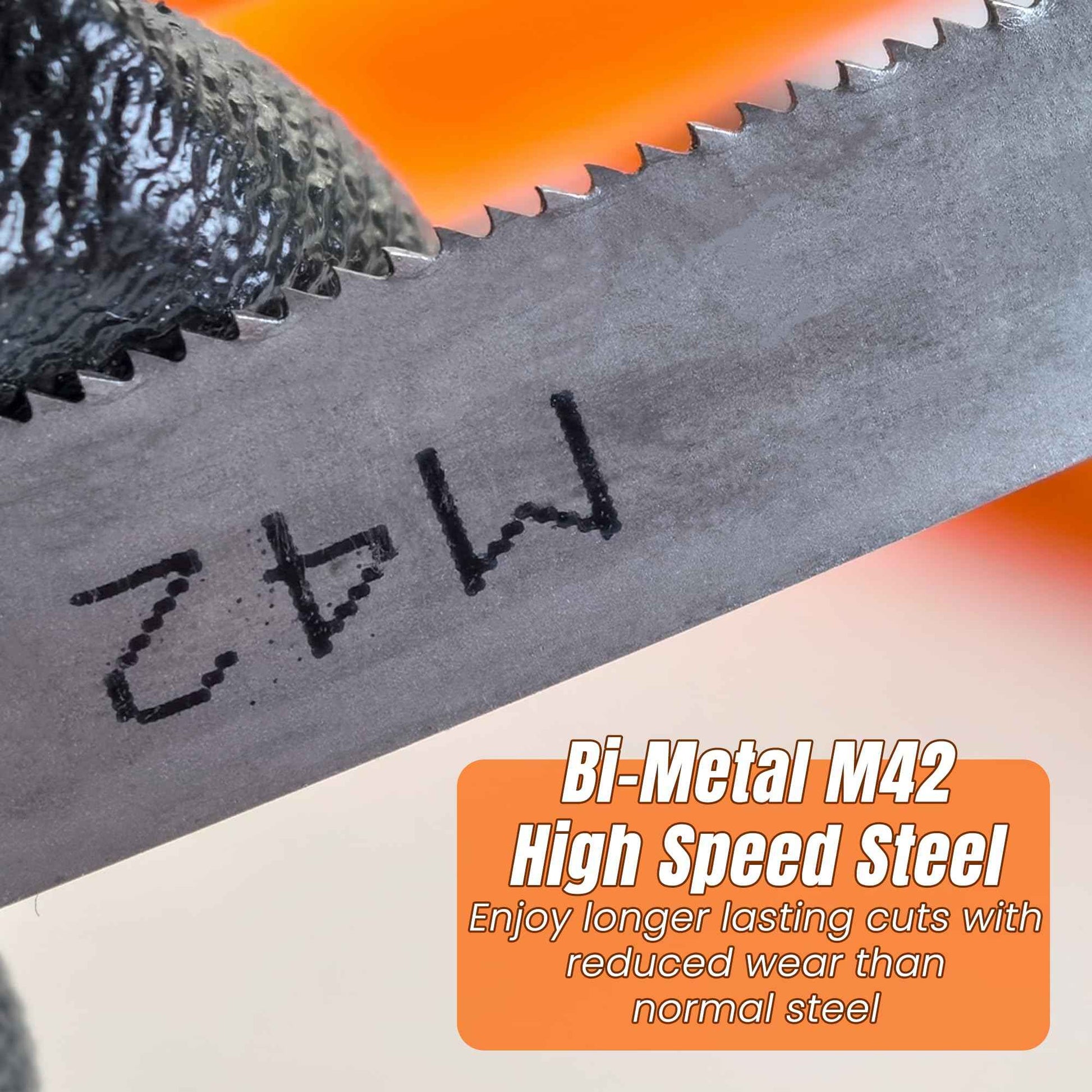 Portable Bandsaw Blades 27 Inch for Milwaukee M12, Band Saw Blades for Dewalt DCS377, Bi-Metal M42, 27" x 1/2" x 0.02", 24 TPI, 3 Pack
