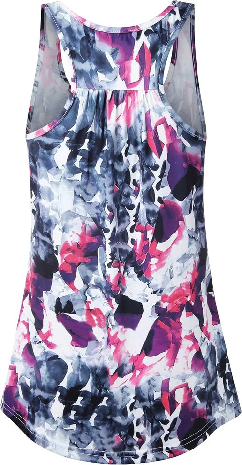 Cestyle Women's Sleeveless Workout Tank Top - Flowy Loose Fit Racerback Design | Comfortable & Stylish