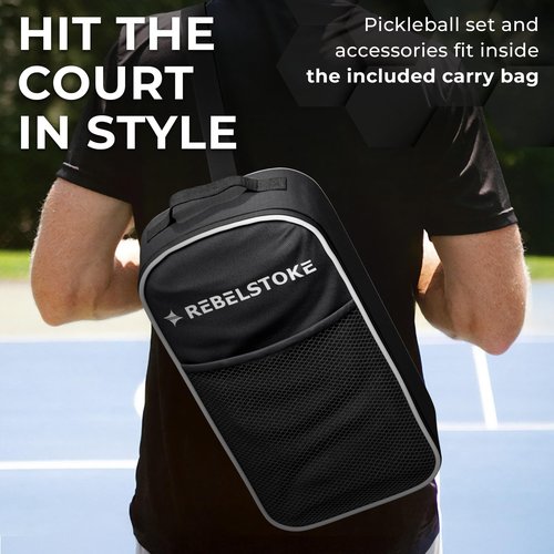 Complete Pickleball Set of 4 with Bag, Pickle Ball Paddle Set of 4, Designed in The USA, Pickleball Racket for Adults Comfort Grip, Indoor Outdoor Pickle Ball Kit, Pickleball Paddles 4 Pack