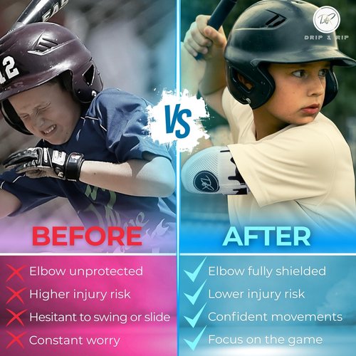 Drip & Rip Premium Youth Model Baseball and Softball Elbow Guard - Specter