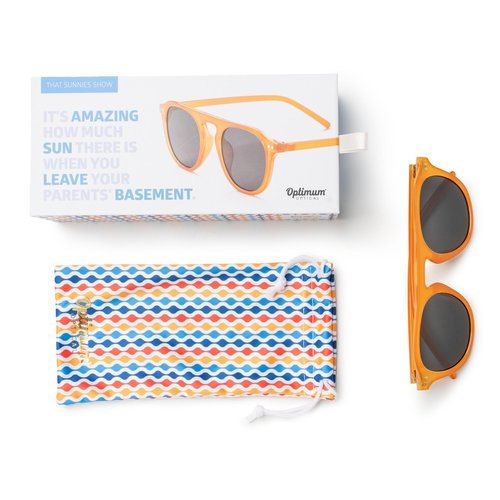 OPTIMUM OPTICAL Trendy Round Framed UV Protective Sunglasses for Women and Men - That Sunnies Show